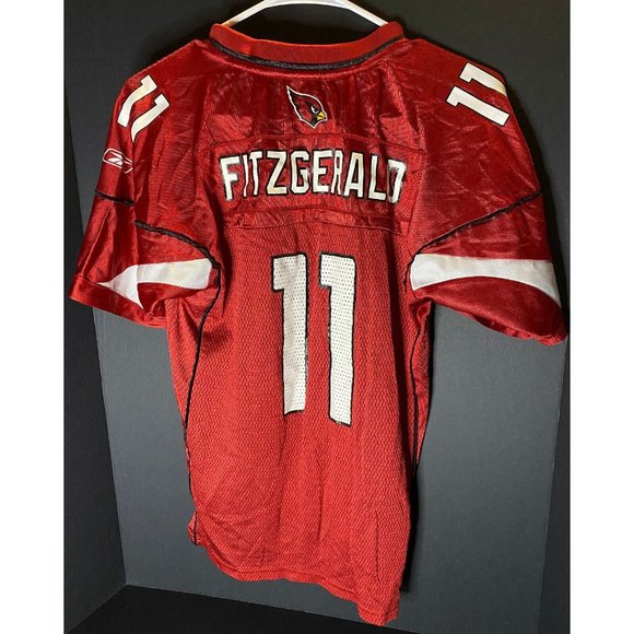 Reebok Onfield Arizona Cardinals Larry Fitzgerald Football Jersey Boys L NFL - Picture 5 of 7